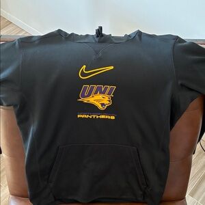 Nike Black Sweatshirt with Gold UNI Panthers Logo
